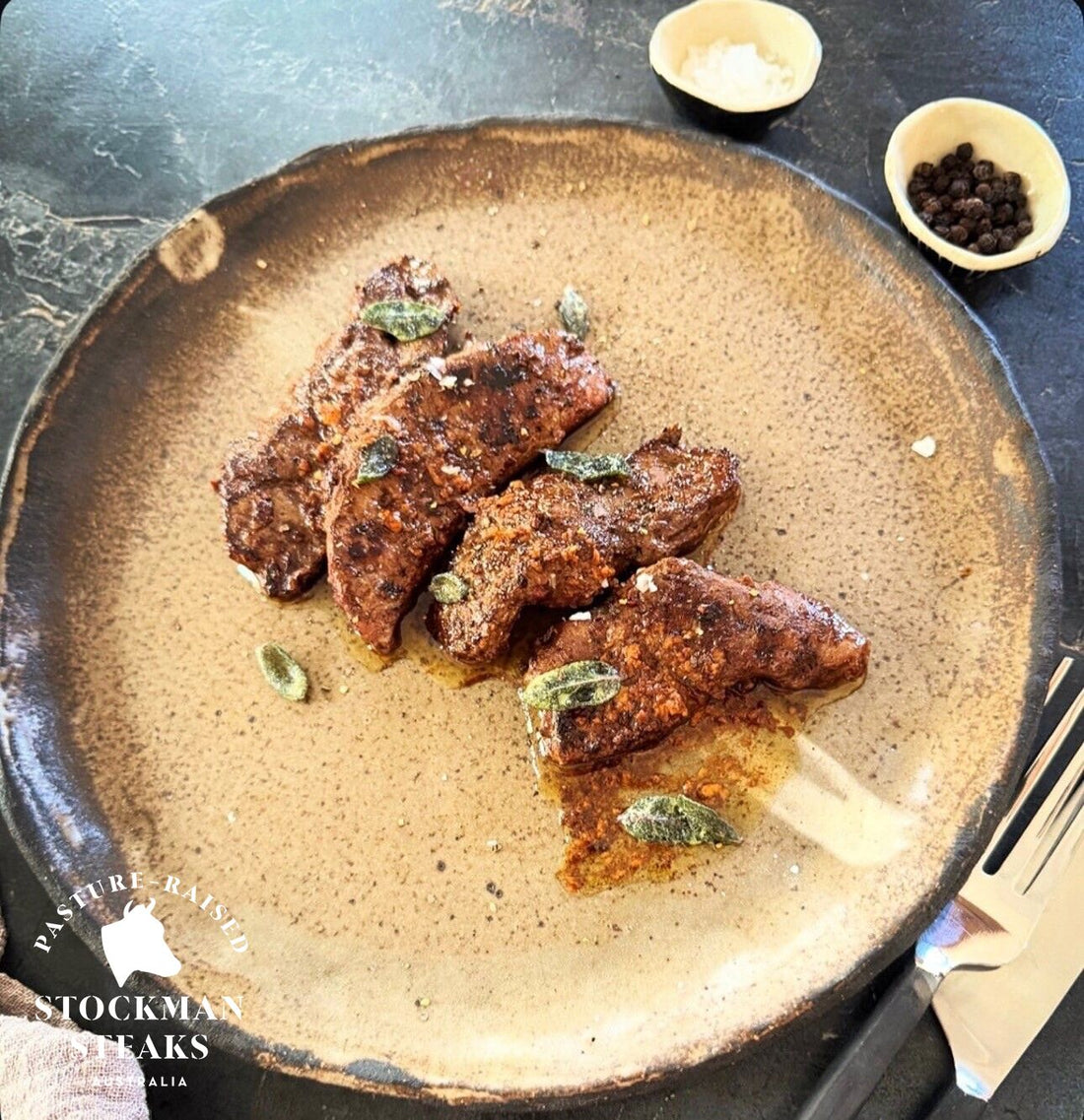 Pan Fried Liver with Sage, Balsamic and Butter Sauce