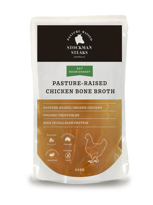 Carton of 8 Chicken Bone Broths - Gut Nourishment 500ml (Front Image