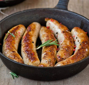 Lamb & Rosemary Sausages 80g x 6 Pieces