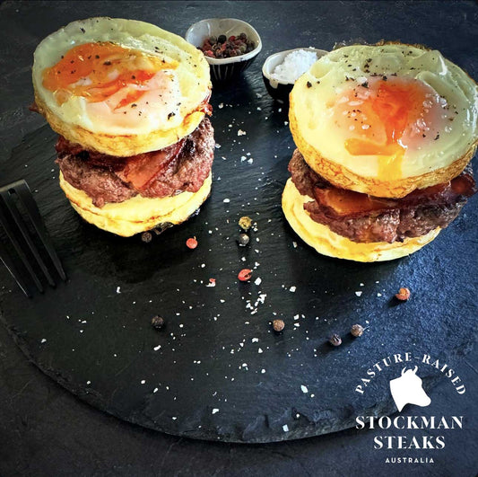 Bacon and eggs sliders