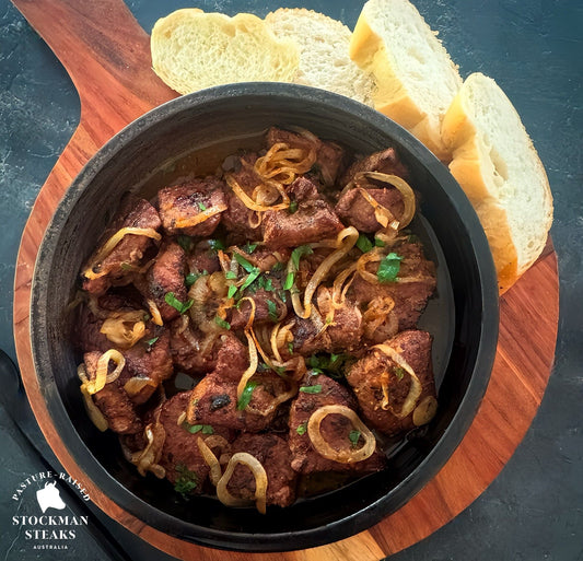 Beef liver with onions (normal recipe)