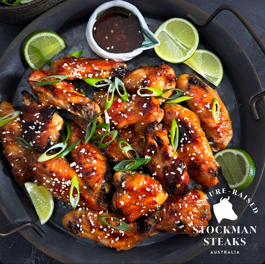Sweet and spicy chicken wings