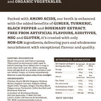 Carton of 8 Chicken Bone Broths - Gut Nourishment 500ml (Back Image)