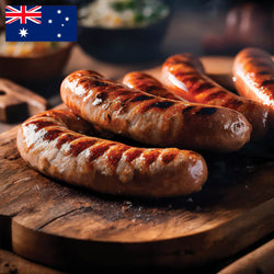 Clean Sausages - Vegemite® & Cheddar Beef Sausages 80g x 6 (LIMITED EDITION)