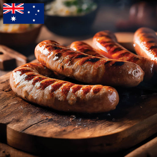 Clean Sausages - Vegemite® & Cheddar Beef Sausages 80g x 6 (LIMITED EDITION)
